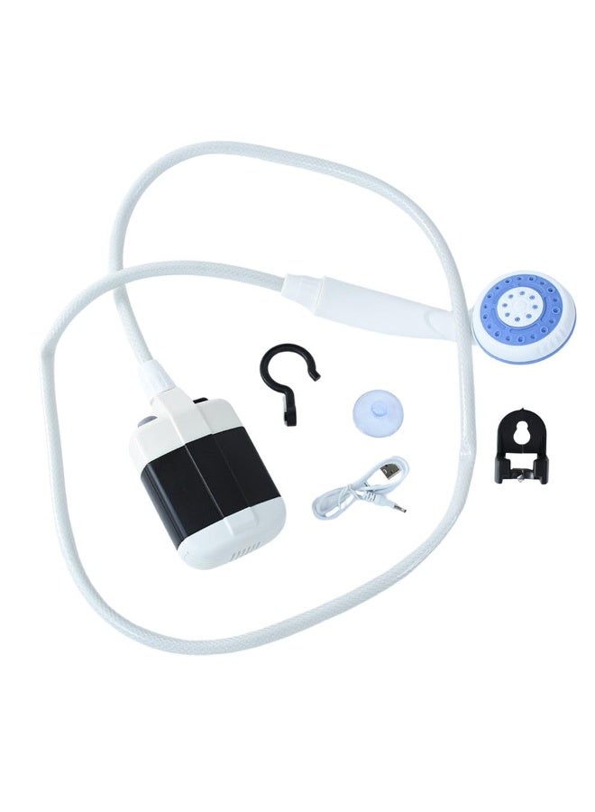 Trendigo Portable Camping Shower Kit – USB Rechargeable Electric Outdoor Shower Pump with 1.5M Hose, Handheld Showerhead, Suction Cup & Hook | IPX Waterproof | Ideal for Camping, Hiking, Beach, Pet Bathing, Car Wash & Garden Use - Image 1